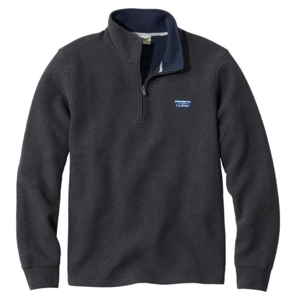 L.L. Bean Other - L.L. Bean Men's Charcoal Zip-Up Sweater